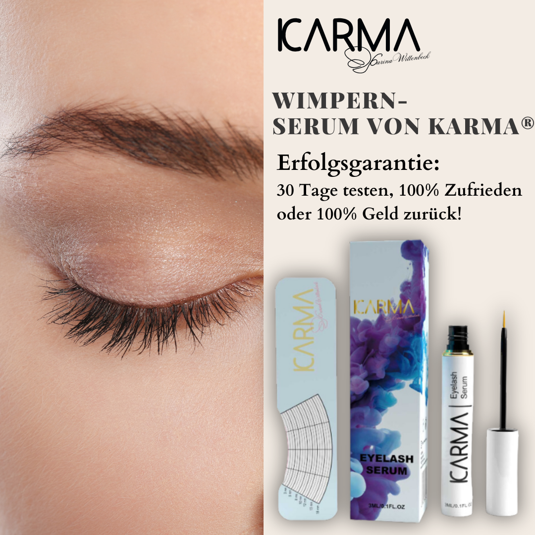 Karma® Nr. 1 Wimpern und Augenbrauen Serum +GRATIS Lippenbalsam